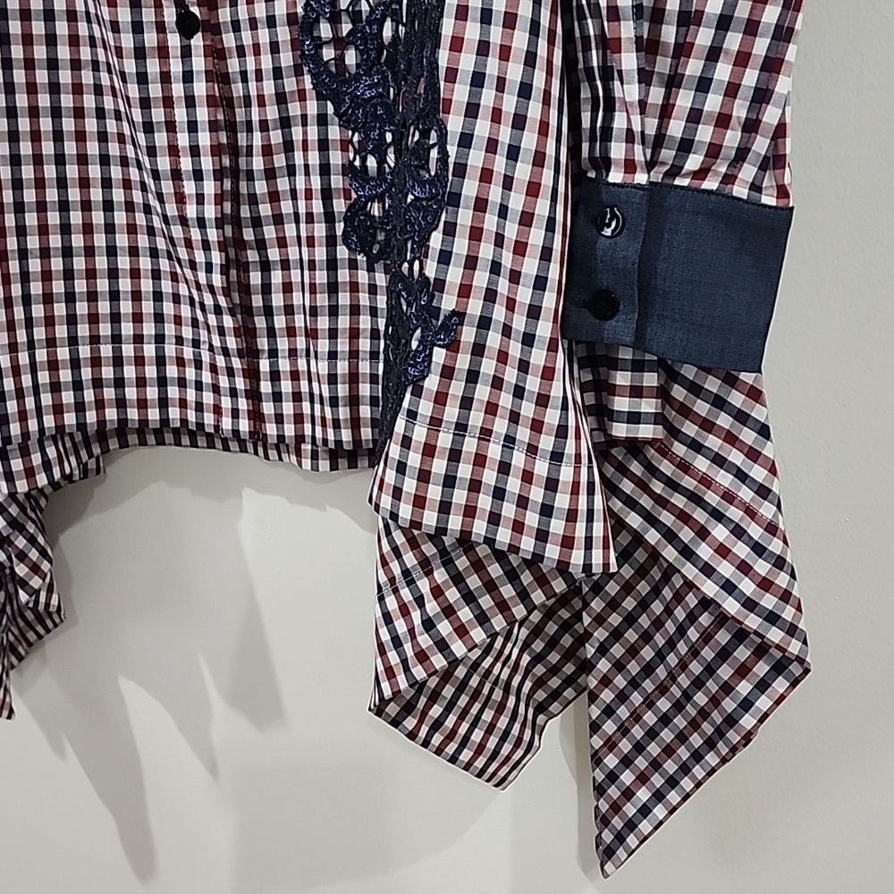 Antonio Marras Check Embellished Shirt (SZ 40) - Picture 4 of 17